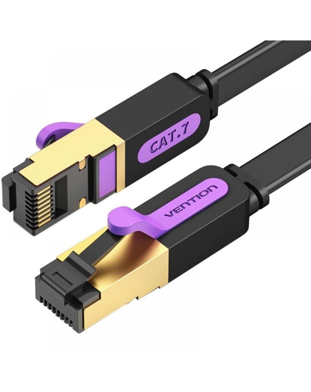 Cable de Red RJ45 SFTP Vention ICDBF Cat7/ 1m/ Negro