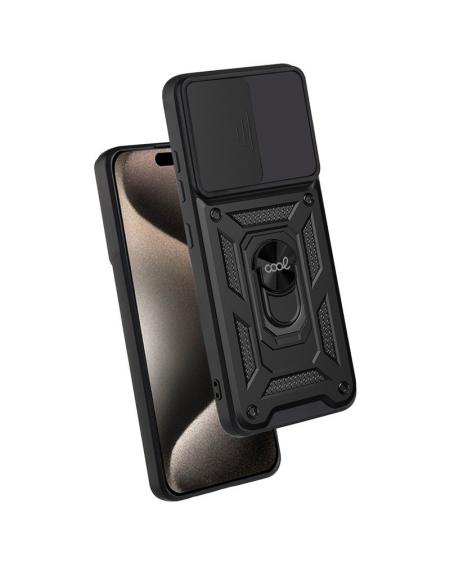 Carcasa COOL para iPhone 15 Pro Max Hard Ring Negro