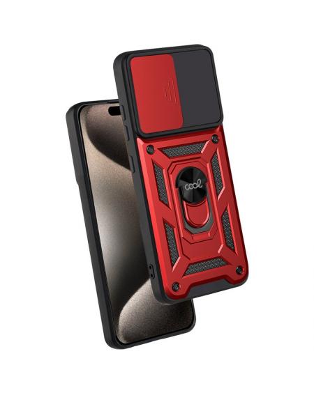 Carcasa COOL para iPhone 15 Pro Max Hard Ring Rojo