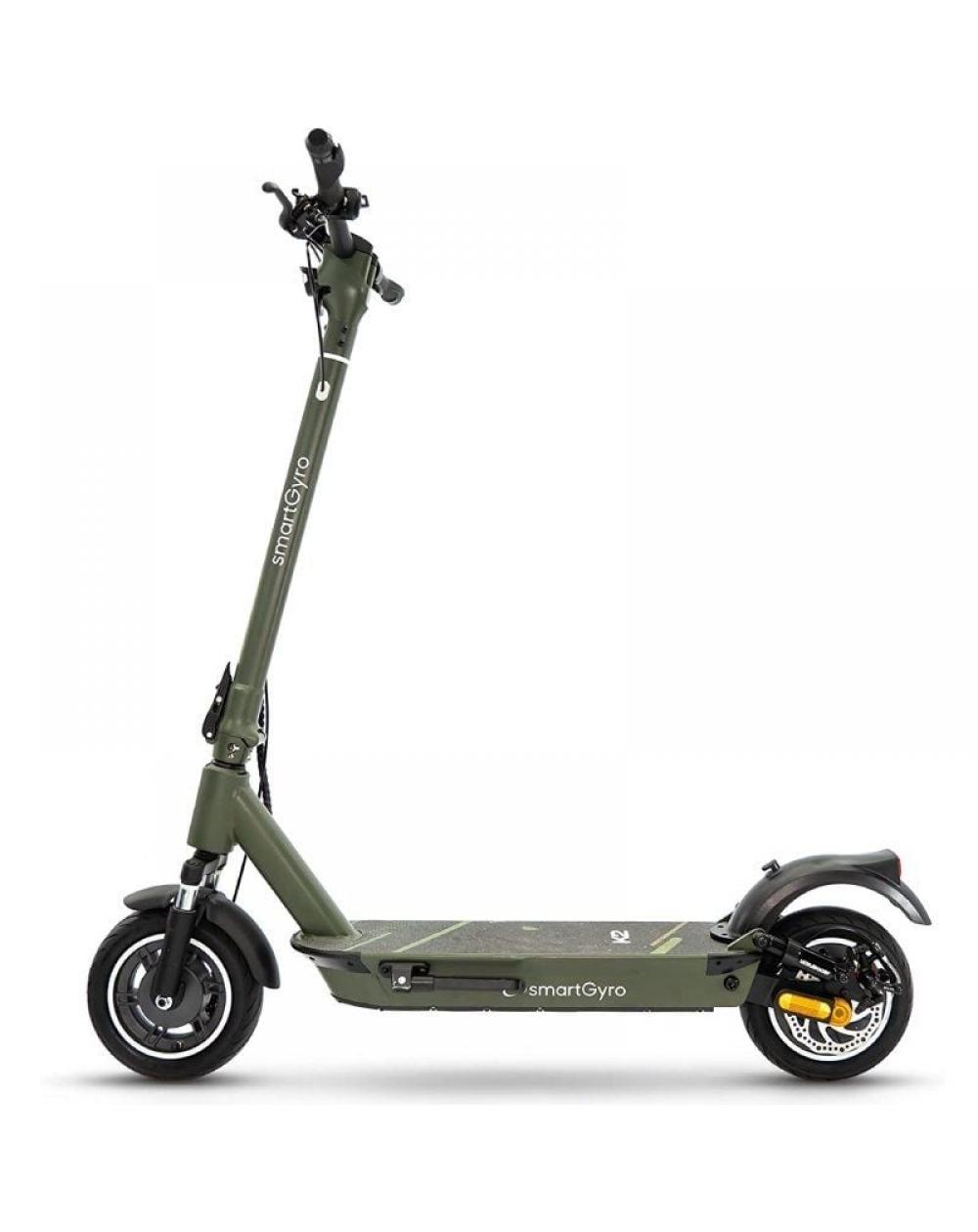 Patinete Eléctrico SmartGyro K2 Army Certificado/ Motor 800W/ Ruedas 10'/ 25km/h /Autonomía 45km/ Verde