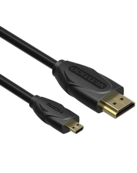 Cable HDMI Vention VAA-D03-B300/ HDMI Macho - Mini HDMI Macho/ 3m/ Negro