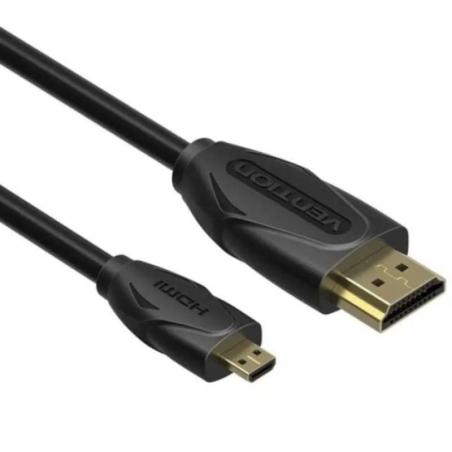 Cable HDMI Vention VAA-D03-B300/ HDMI Macho - Mini HDMI Macho/ 3m/ Negro