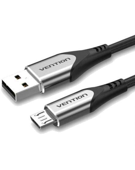 Cable USB 2.0 Vention COAHD/ USB Macho - MicroUSB Macho/ 50cm/ Gris