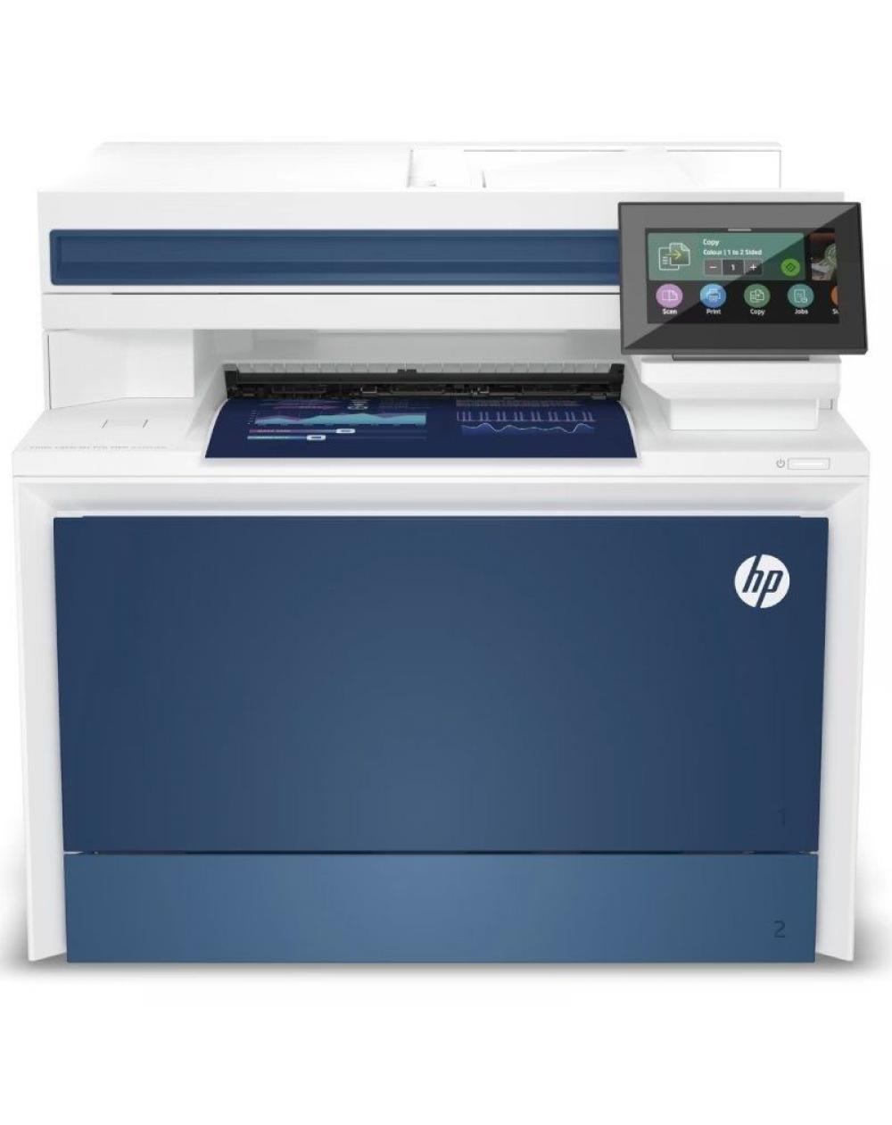 Multifunción Láser Color HP LaserJet Pro 4302fdn Fax/ Dúplex/ Blanca y Azul