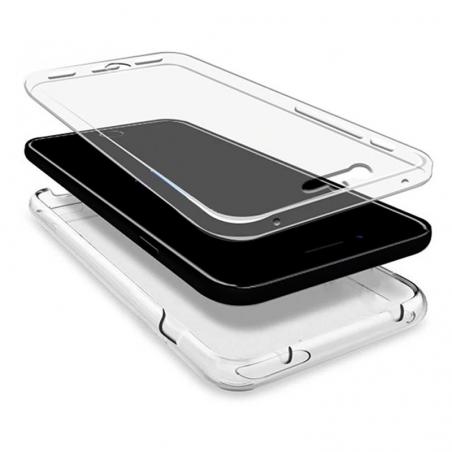 Funda COOL Silicona 3D para iPhone 15 (Transparente Frontal + Trasera)