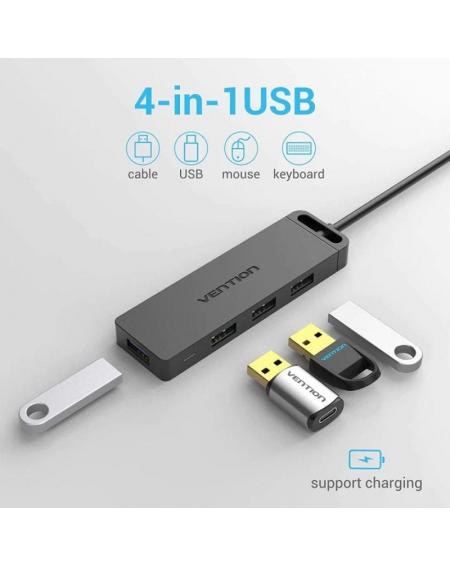 Hub USB 3.0 Vention CHLBD/ 4xUSB/ 50cm