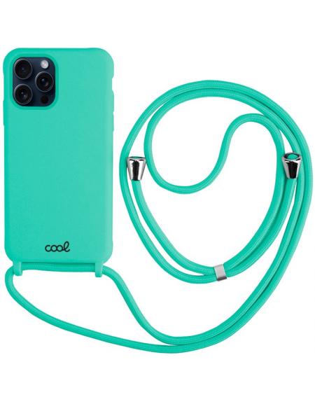 Carcasa COOL para iPhone 15 Pro Cordón Liso Mint