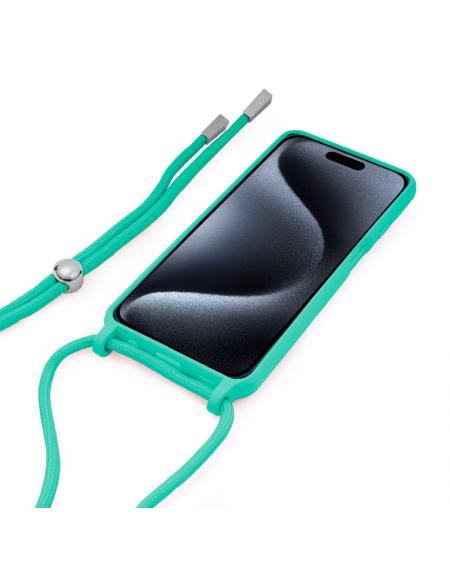 Carcasa COOL para iPhone 15 Pro Cordón Liso Mint