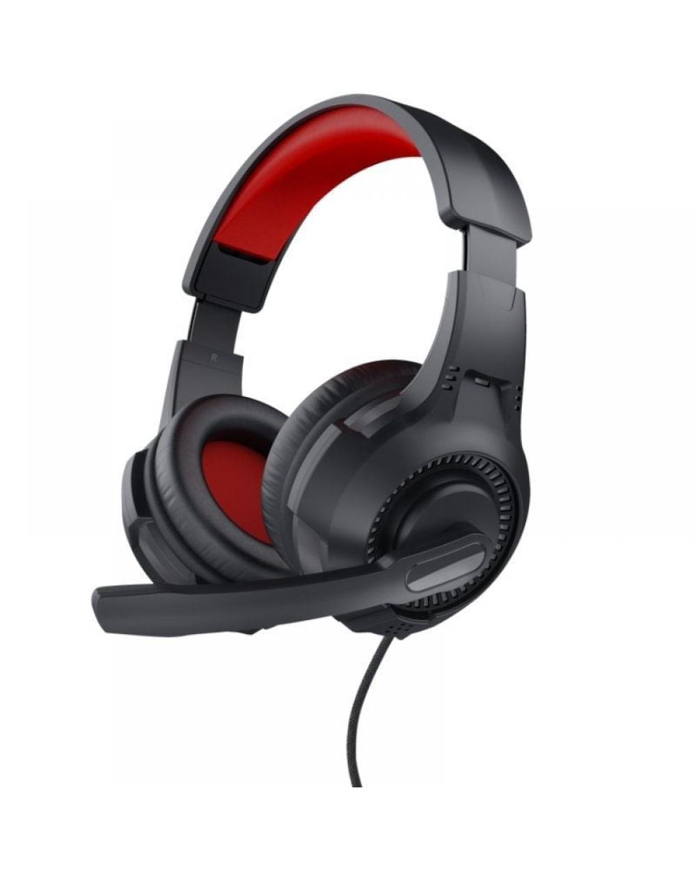 Auriculares Gaming con Micrófono Trust Gaming 24785/ Jack 3.5/ Rojos y Negros