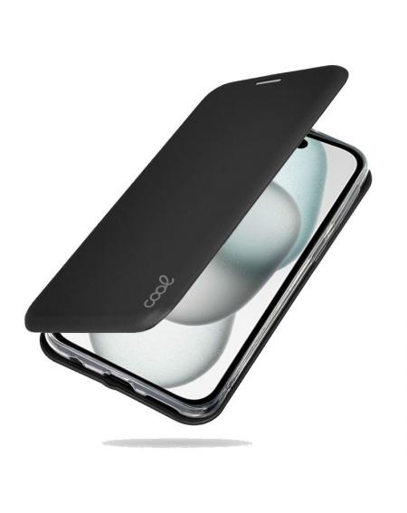 Funda COOL Flip Cover para iPhone 15 Elegance Negro