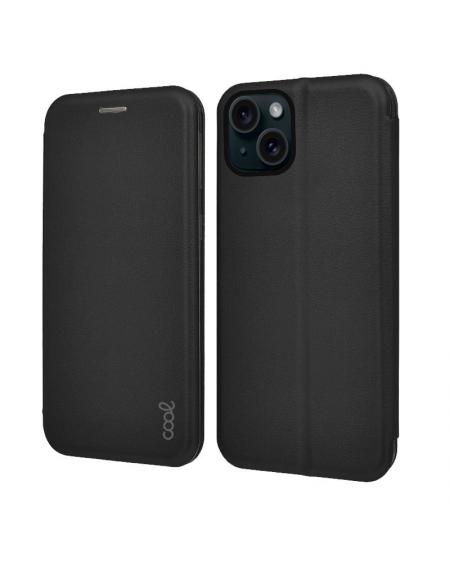 Funda COOL Flip Cover para iPhone 15 Elegance Negro