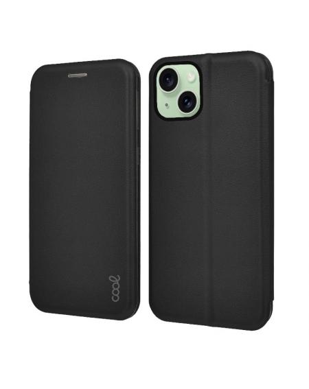 Funda COOL Flip Cover para iPhone 15 Plus Elegance Negro