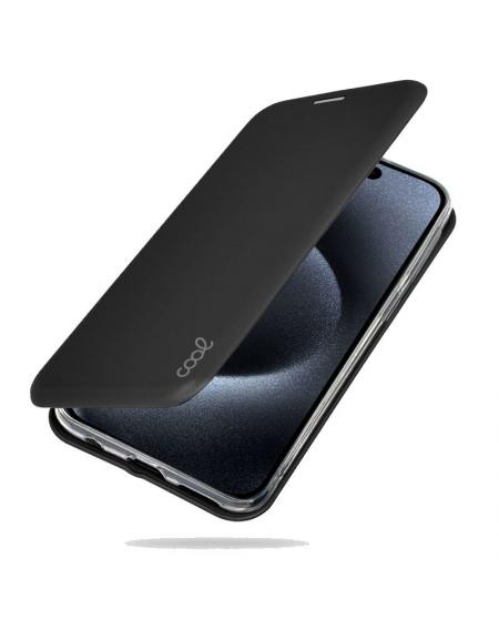 Funda COOL Flip Cover para iPhone 15 Pro Elegance Negro