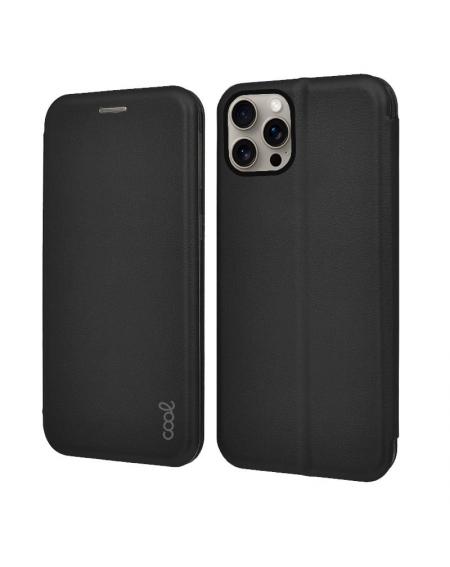 Funda COOL Flip Cover para iPhone 15 Pro Max Elegance Negro