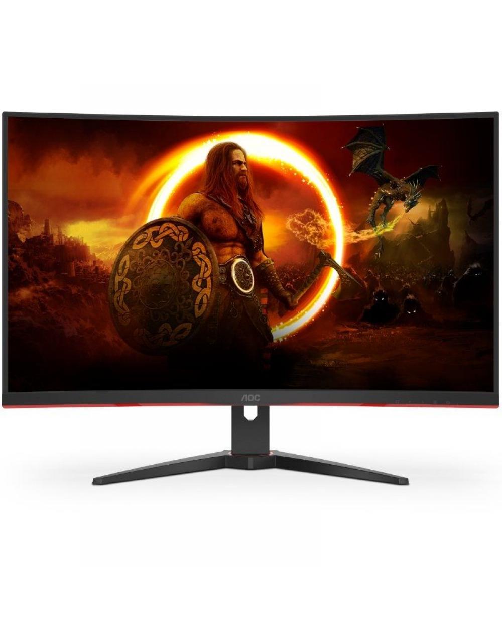 Monitor Gaming Curvo AOC CQ32G2SE/BK 31.5'/ QHD/ 1ms/ 165Hz/ VA/ Multimedia/ Negro