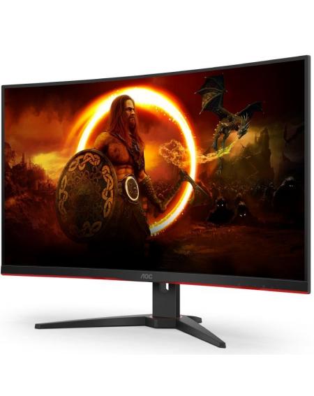 Monitor Gaming Curvo AOC CQ32G2SE/BK 31.5'/ QHD/ 1ms/ 165Hz/ VA/ Multimedia/ Negro