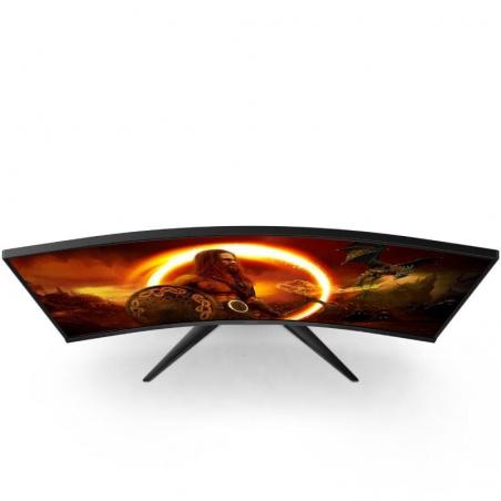 Monitor Gaming Curvo AOC CQ32G2SE/BK 31.5'/ QHD/ 1ms/ 165Hz/ VA/ Multimedia/ Negro