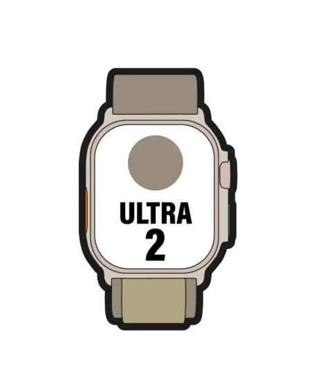 Apple Watch Ultra 2/ GPS/ Cellular/ 49mm/ Caja de Titanio/ Correa Loop Alpine Verde Oliva S Pequeña