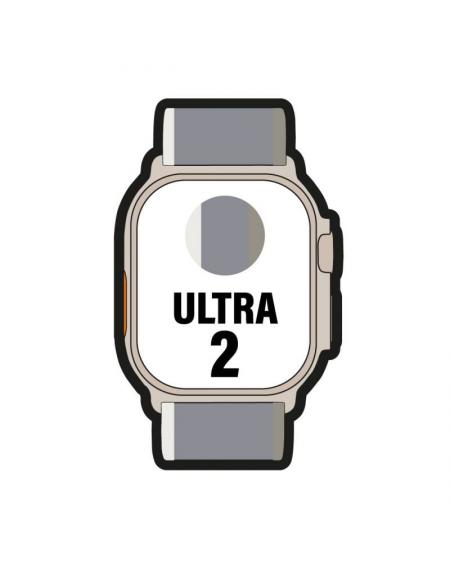 Apple Watch Ultra 2/ GPS/ Cellular/ 49mm/ Caja de Titanio/ Correa Loop Trail Verde/Gris M/L