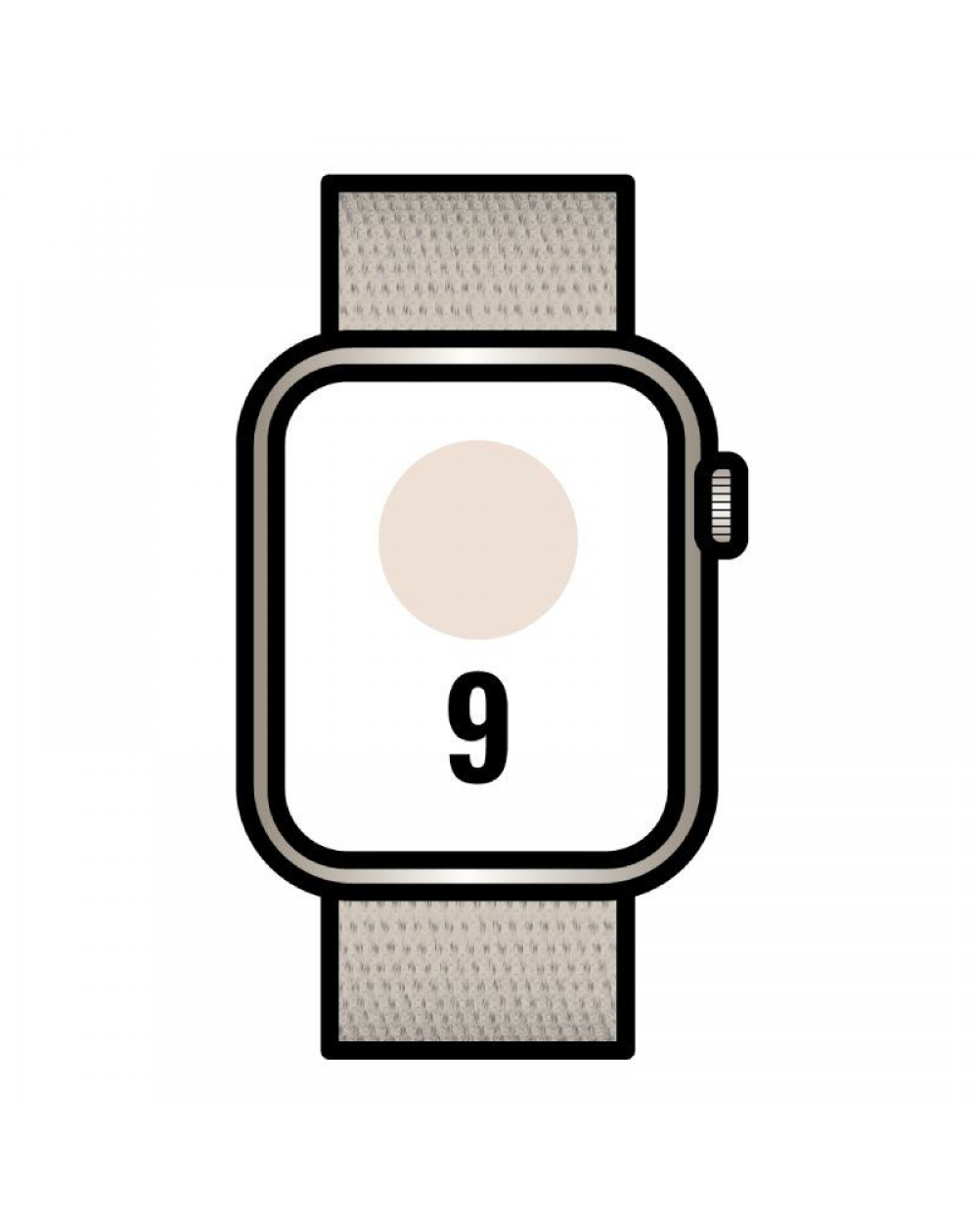 Apple Watch Series 9/ GPS/ 41mm/ Caja de Aluminio Blanco Estrella/ Correa Deportiva Loop Blanco Estrella