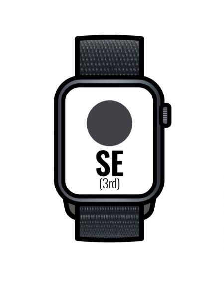 Apple Watch SE 3rd/ GPS/ 40mm/ Caja de Aluminio Medianoche/ Correa Deportiva Loop Medianoche