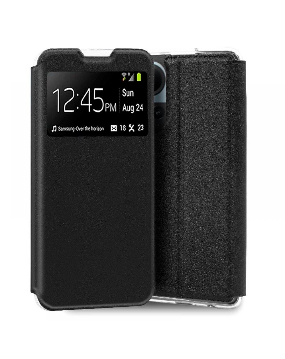 Funda COOL Flip Cover para Oppo Reno 10 5G / 10 Pro 5G Liso Negro