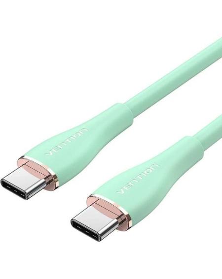 Cable USB 2.0 Tipo-C Vention TAWGG/ USB Tipo-C Macho - USB Tipo-C Macho/ 1.5m/ Verde