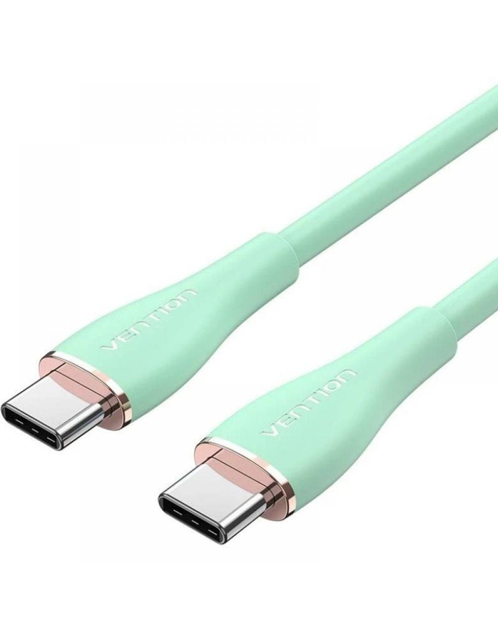 Cable USB 2.0 Tipo-C Vention TAWGG/ USB Tipo-C Macho - USB Tipo-C Macho/ 1.5m/ Verde