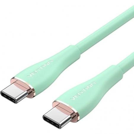 Cable USB 2.0 Tipo-C Vention TAWGG/ USB Tipo-C Macho - USB Tipo-C Macho/ 1.5m/ Verde