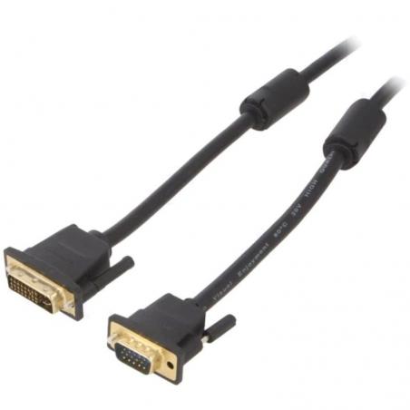 Cable Conversor Vention EACBF/ DVI Macho - VGA Macho/ 1m/ Negro