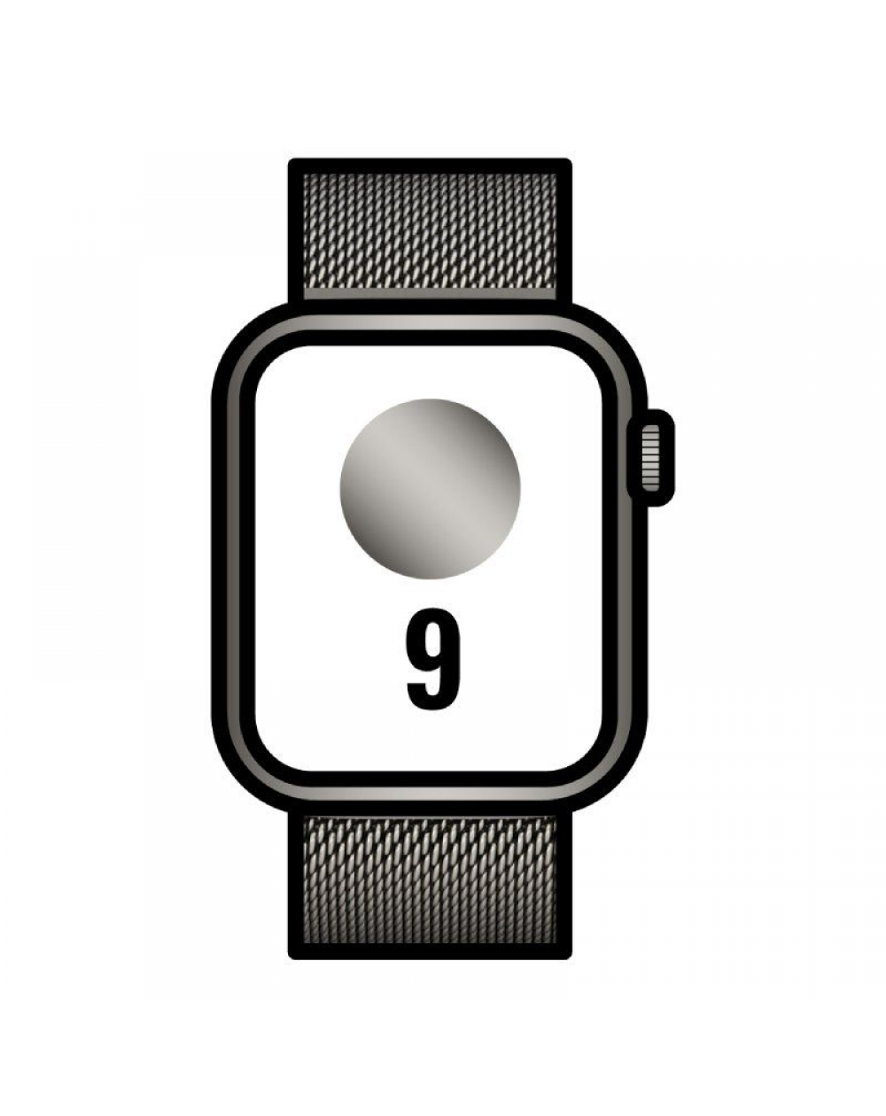 Apple Watch Series 9/ Gps/ Cellular/ 45mm/ Caja de Acero Grafito/ Correa Milanese Loop Grafito