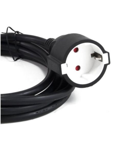 Cable Alargador de Alimentación 3GO AL3M/ CEE7 Macho - CEE7 Hembra/ 3m/ Negro