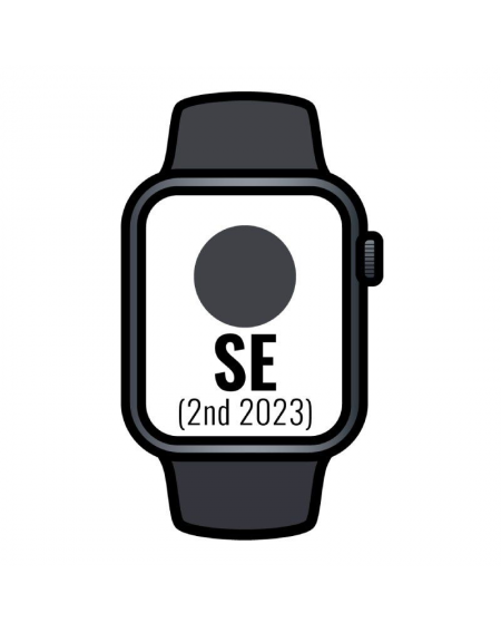 Apple Watch SE 2 Gen 2023/ GPS/ Cellular/ 40mm/ Caja de Aluminio Medianoche/ Correa Deportiva Medianoche M/L