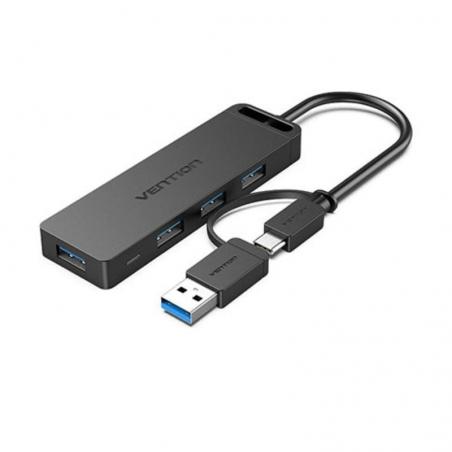 Hub USB 3.0 y Tipo-C Vention CHTBB/ 4xUSB