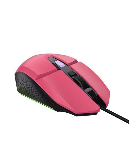 Ratón Gaming Trust Gaming GXT 109 Felox/ Hasta 6400 DPI/ Rosa