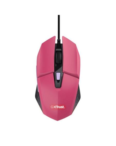 Ratón Gaming Trust Gaming GXT 109 Felox/ Hasta 6400 DPI/ Rosa