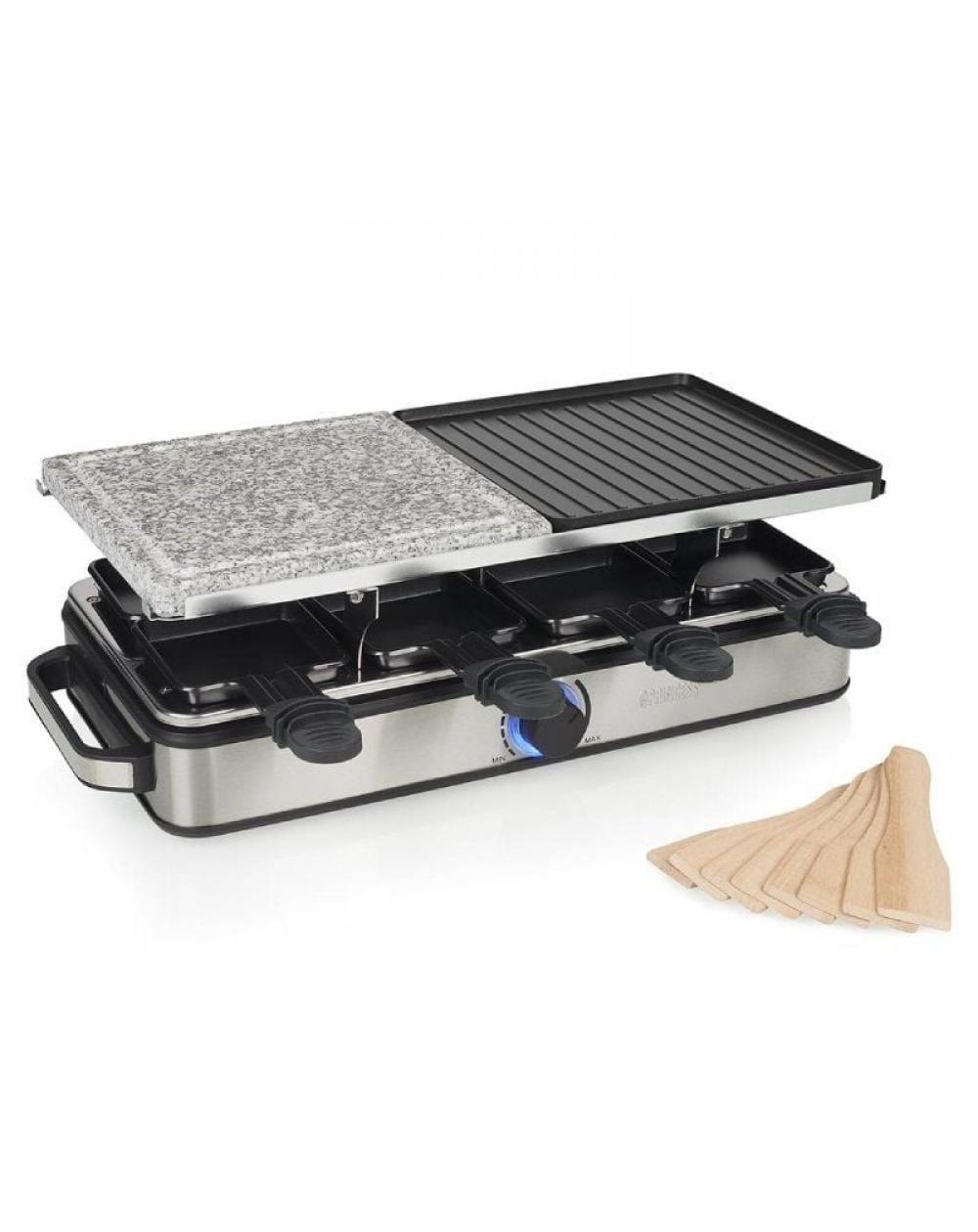 Raclette Princess Deluxe 8 162635/ 1400W/ Tamaño 2x 21*21cm