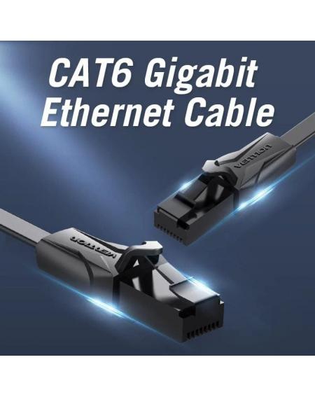 Cable de Red RJ45 UTP Vention IBABK Cat.6/ 8m/ Negro