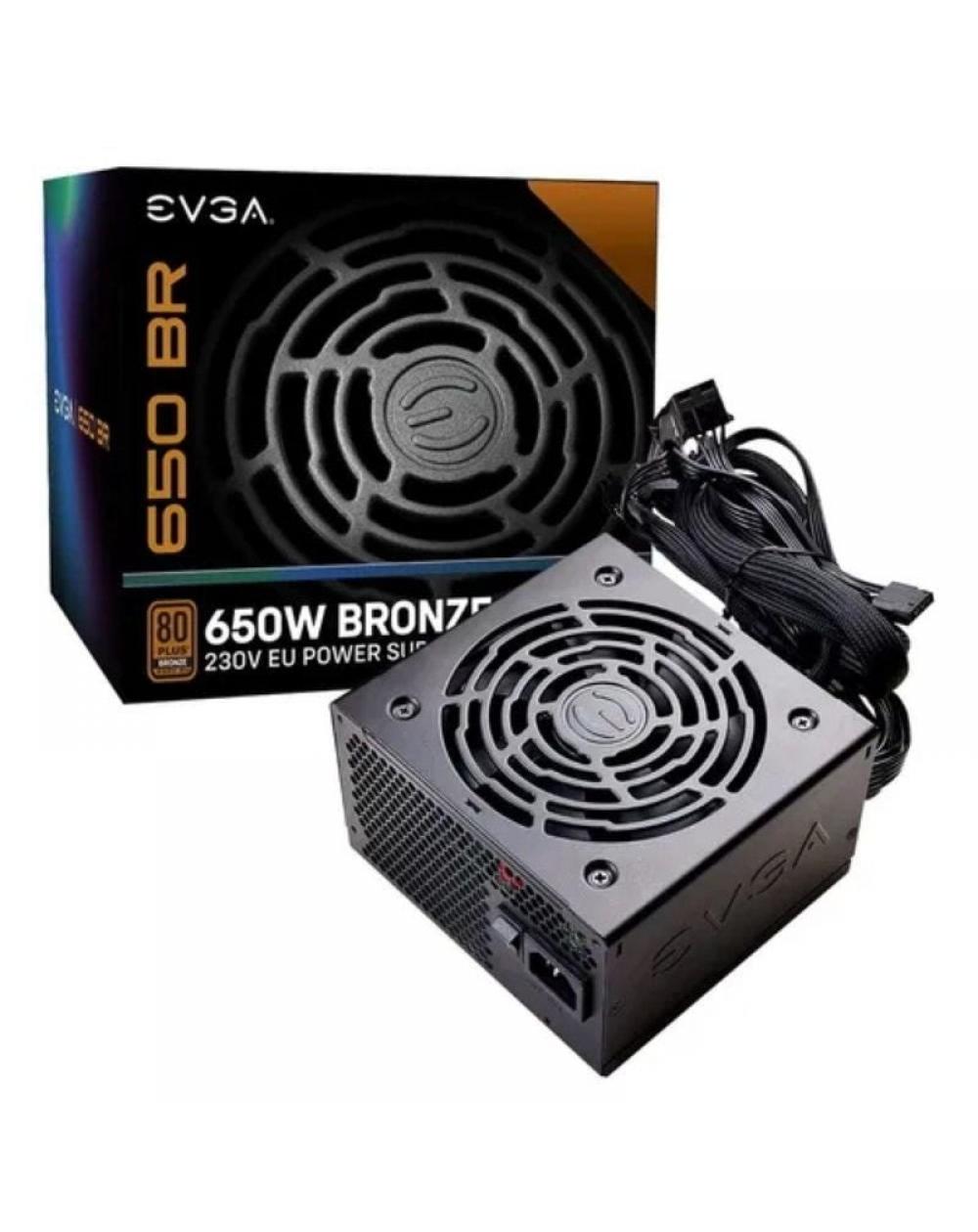 Fuente de Alimentación EVGA 650 BR/ 650W/ Ventilador 12cm/ 80 Plus Bronze