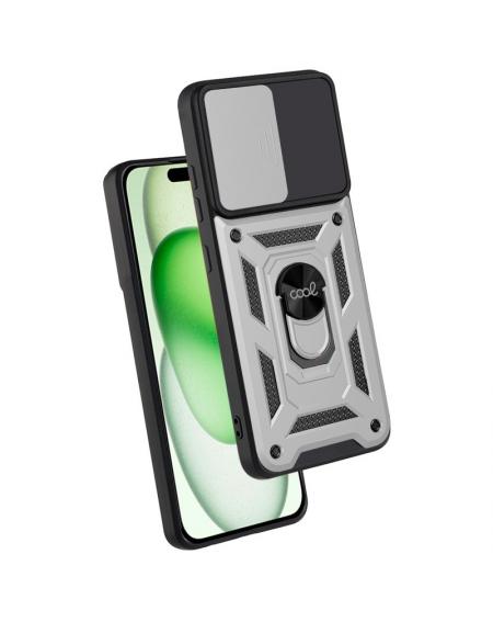 Carcasa COOL para iPhone 15 Plus Hard Ring Plata