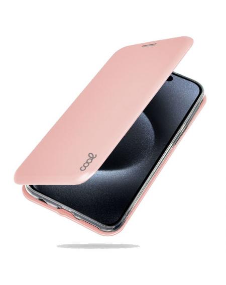Funda COOL Flip Cover para iPhone 15 Pro Elegance Rose Gold