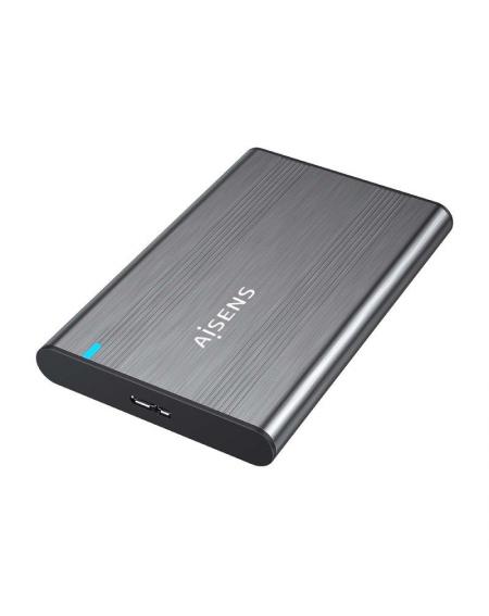 Caja Externa para Disco Duro de 2.5' Aisens ASE-2526GR/ USB 3.1/ Sin tornillos