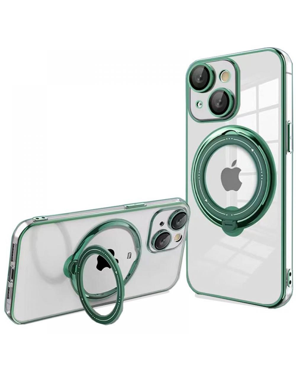 Carcasa COOL para iPhone 15 Plus Magnética Ring Verde