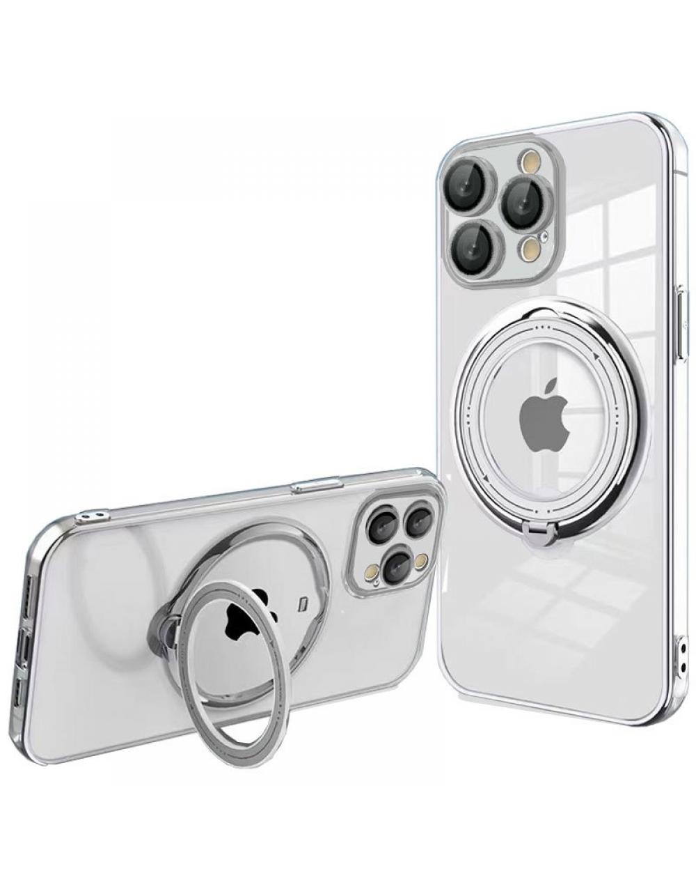 Carcasa COOL para iPhone 15 Pro Magnética Ring Gris