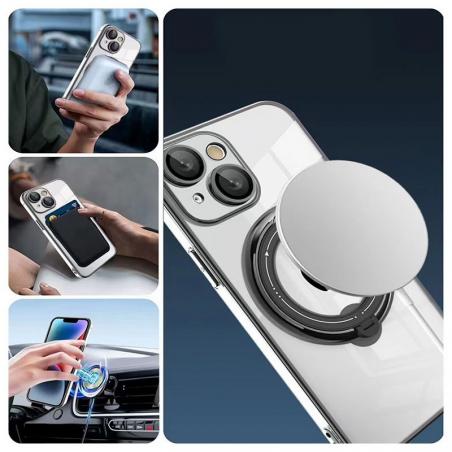 Carcasa COOL para iPhone 15 Pro Magnética Ring Gris