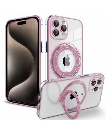 Carcasa COOL para iPhone 15 Pro Max Magnética Ring Rosa