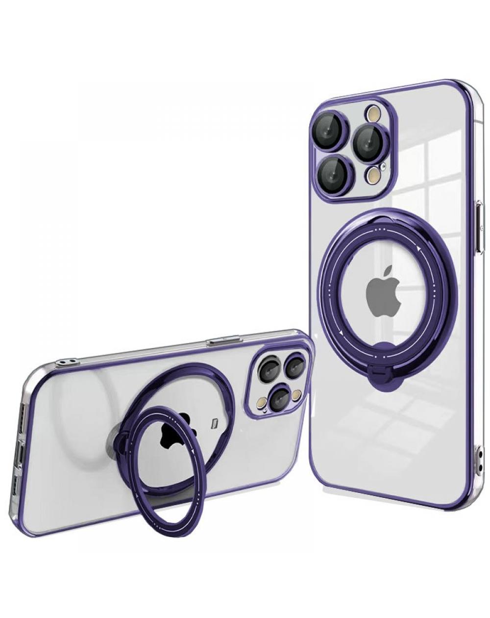 Carcasa COOL para iPhone 15 Pro Max Magnética Ring Violeta