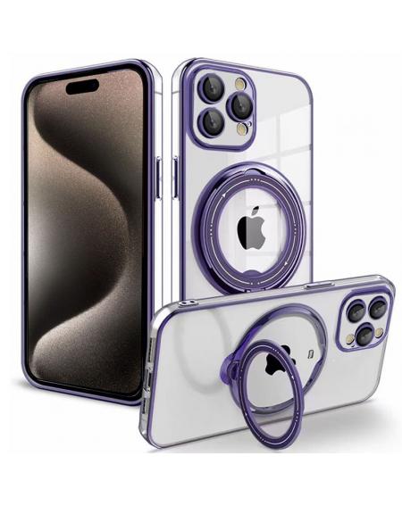 Carcasa COOL para iPhone 15 Pro Max Magnética Ring Violeta