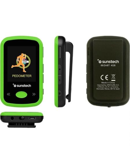 Reproductor MP4 Sunstech IbizaBT/ 4GB/ Pantalla 1.8'/ Radio FM/ Verde