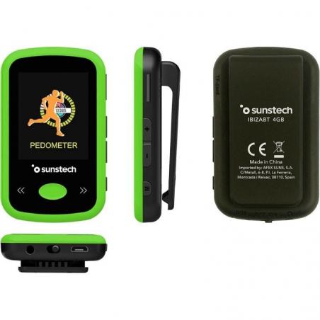 Reproductor MP4 Sunstech IbizaBT/ 4GB/ Pantalla 1.8'/ Radio FM/ Verde